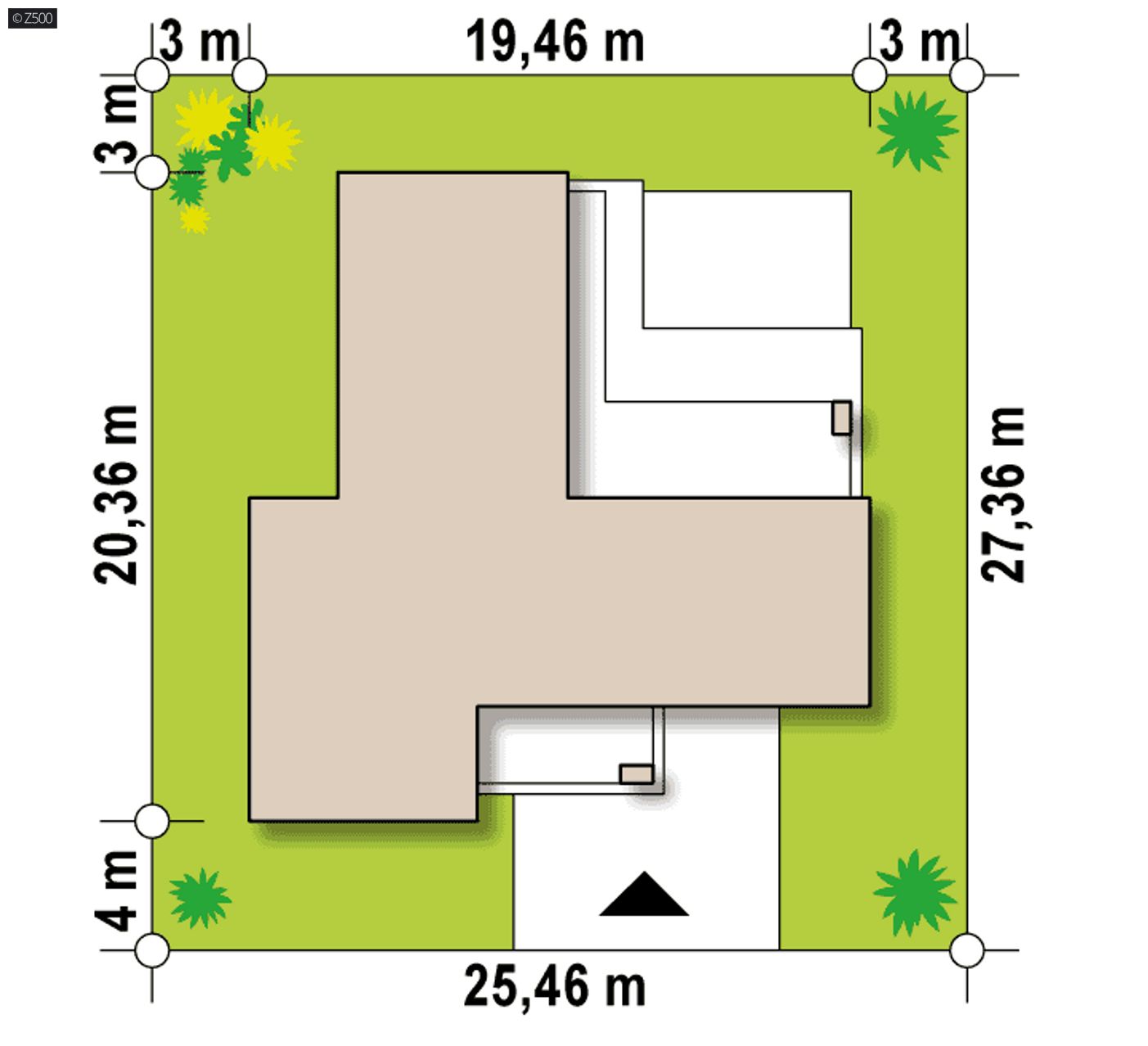 Home project  - Nowoczesny dom parterowy z garażem dwustanowiskowym