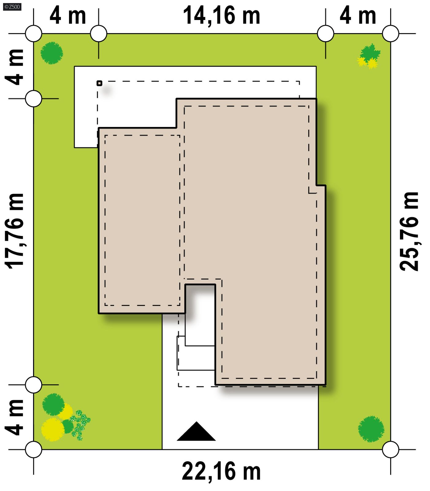 Gotowy projekt domu  - Wersja projektu w standardzie NF40