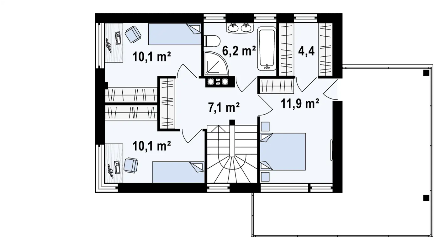 Z500 - Projects of houses and garages, family houses