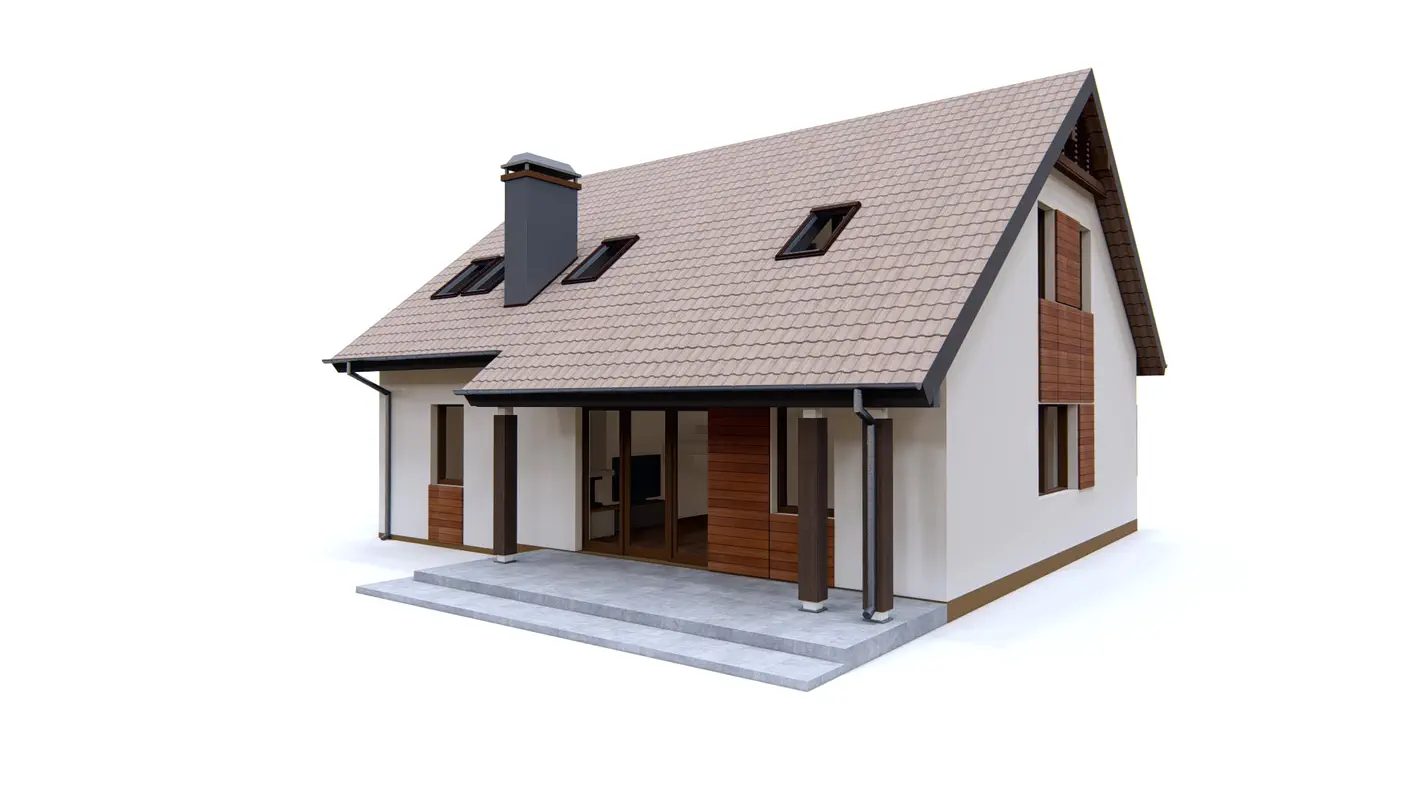 Z119 to wyjątkowy dom z kategorii projekty domów do 120 m2 Gotowy projekt domu - Łatwy w budowie dom z poddaszem, przestronną częścią dzienną, garażem i tarasem