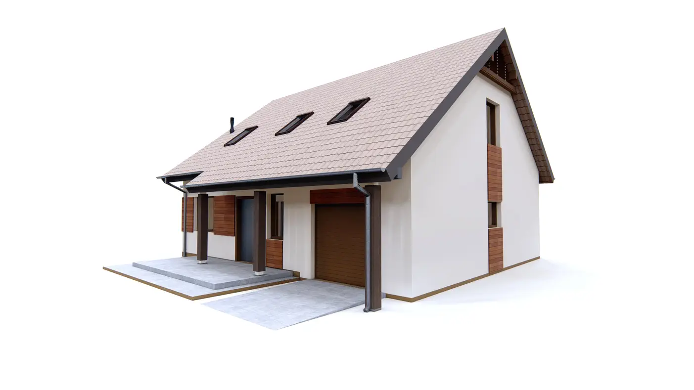 Z119 to wyjątkowy dom z kategorii projekty domów z czterema pokojami Gotowy projekt domu - Łatwy w budowie dom z poddaszem, przestronną częścią dzienną, garażem i tarasem