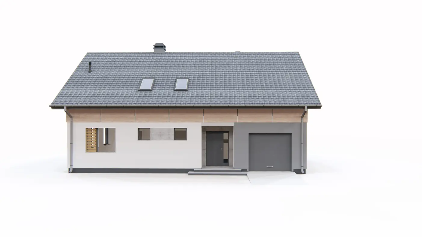 Z130 to wyjątkowy dom z kategorii projekty domów jednorodzinnych Gotowy projekt domu - Dom z poddaszem, zwartą bryłą, dachem dwuspadowym i czterema dużymi pokojami
