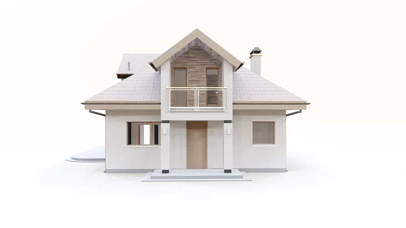 Gotowy projekt domu  - Dom z dachem kopertowym i lukarnami. Funkcjonalne wnętrze i tradycyjny styl.