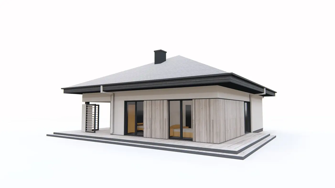 Namo projektas  - Šiuolaikiškas erdvus namas