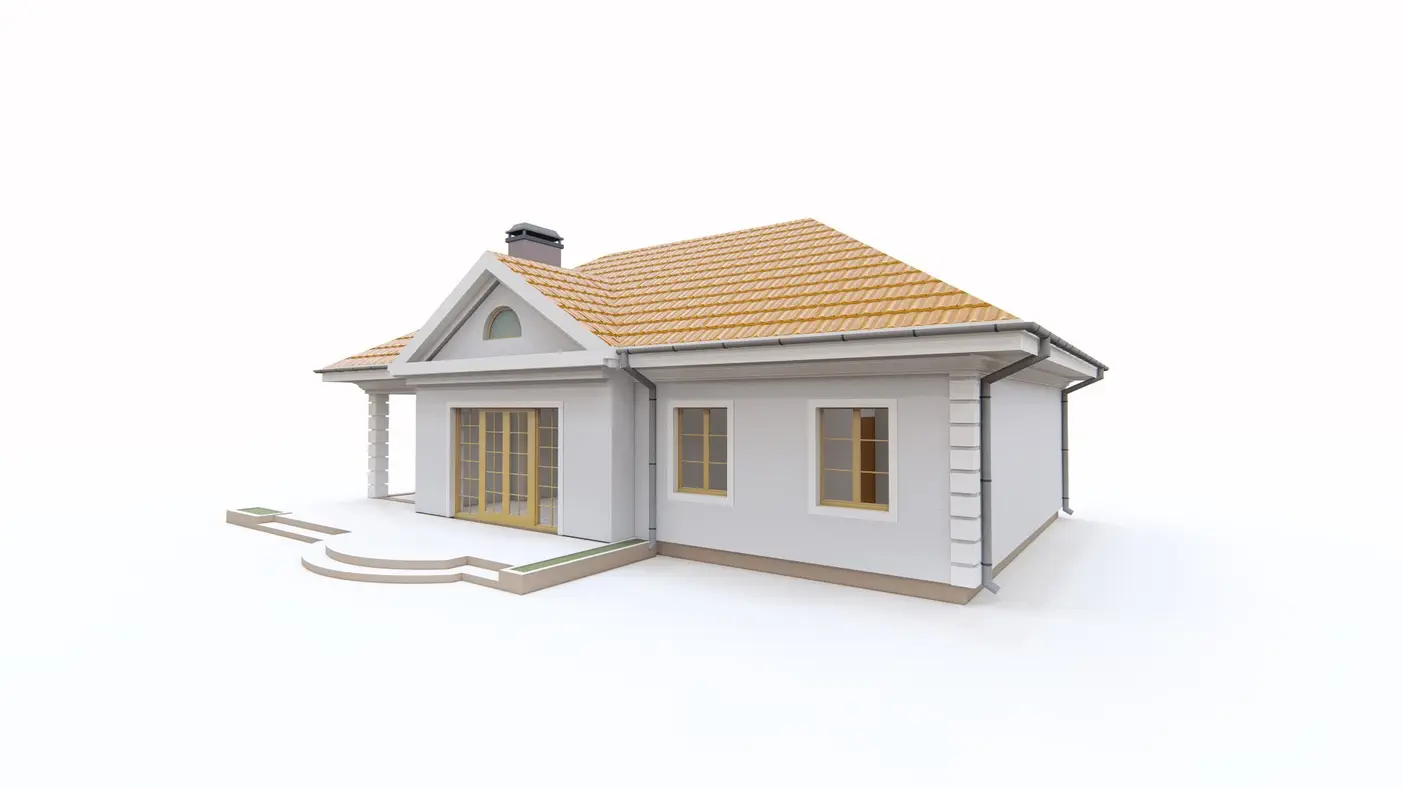 Home project  - Dom w stylu dworkowym z możliwością zagospodarowania poddasza.