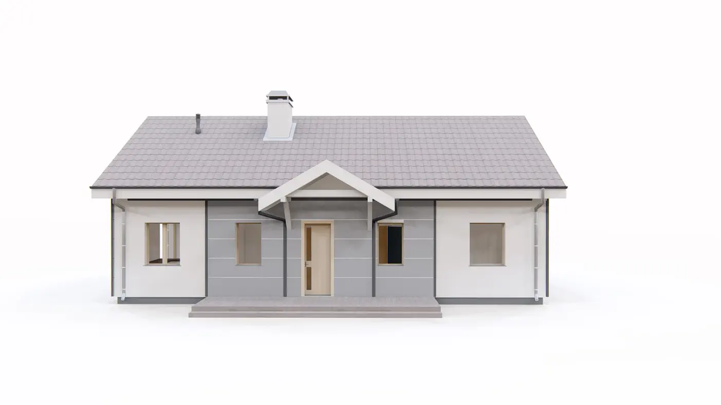 Gotowy projekt domu  - HYBRYDOWY DOM ZEROENERGETYCZNY  dom zeroenergetyczny