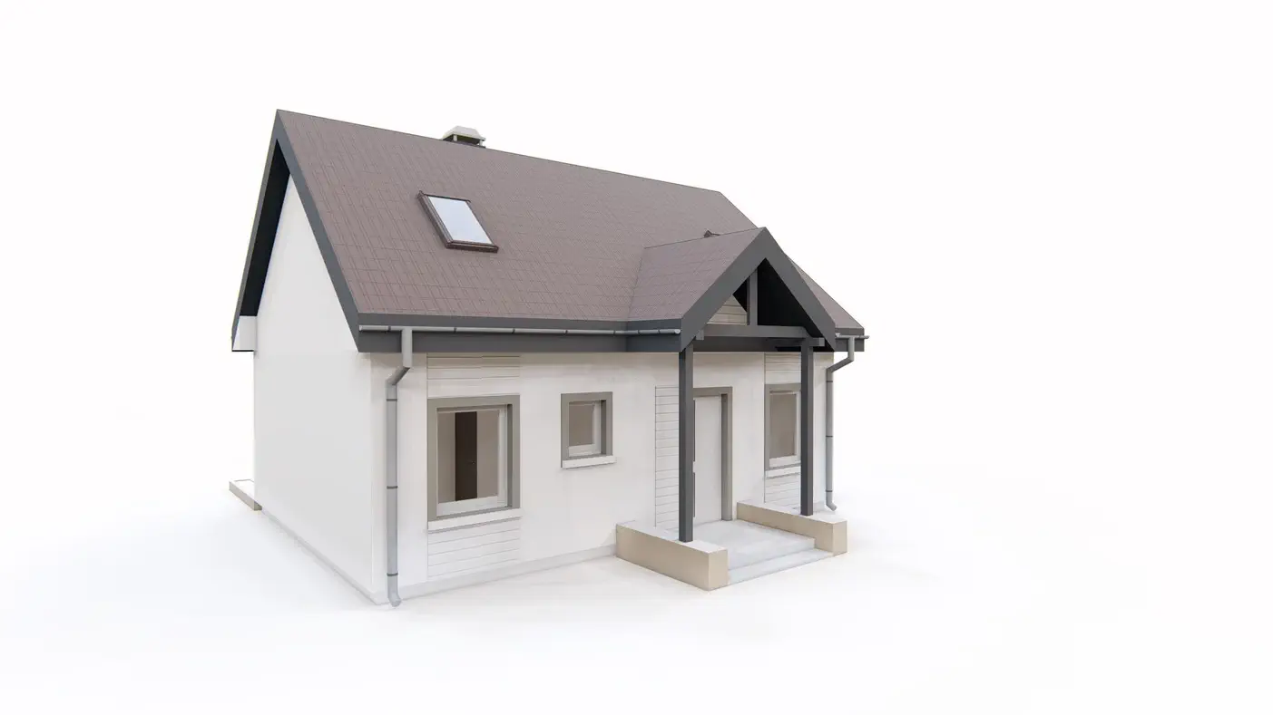 Mājas projekts  - Nelielas mājas projekts ar mansardu - Z32