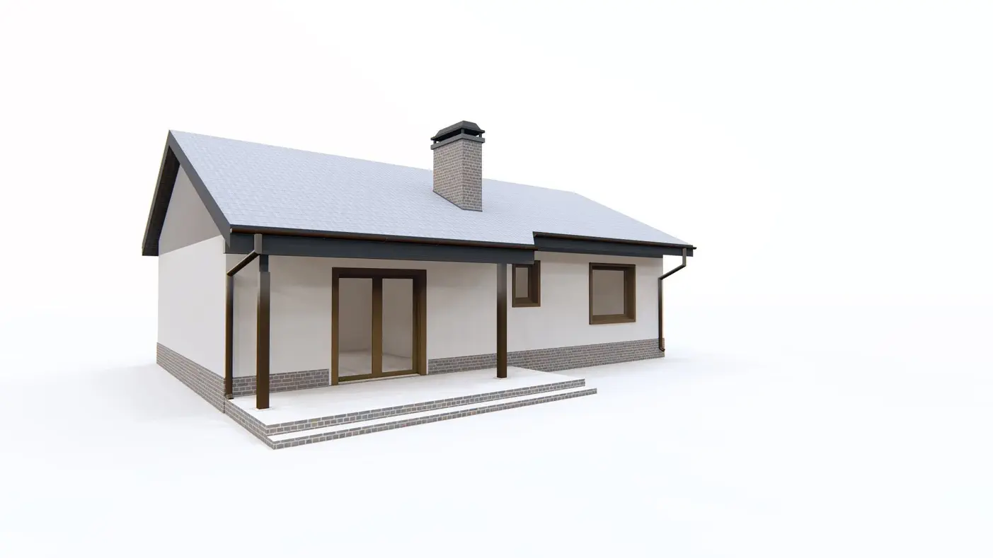 Mājas projekts  - Nelielas vienstāvu mājas projekts - Z72