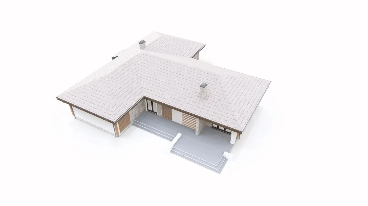 Mājas projekts - Vienstāvu mājas projekts ar garāžu - Z81