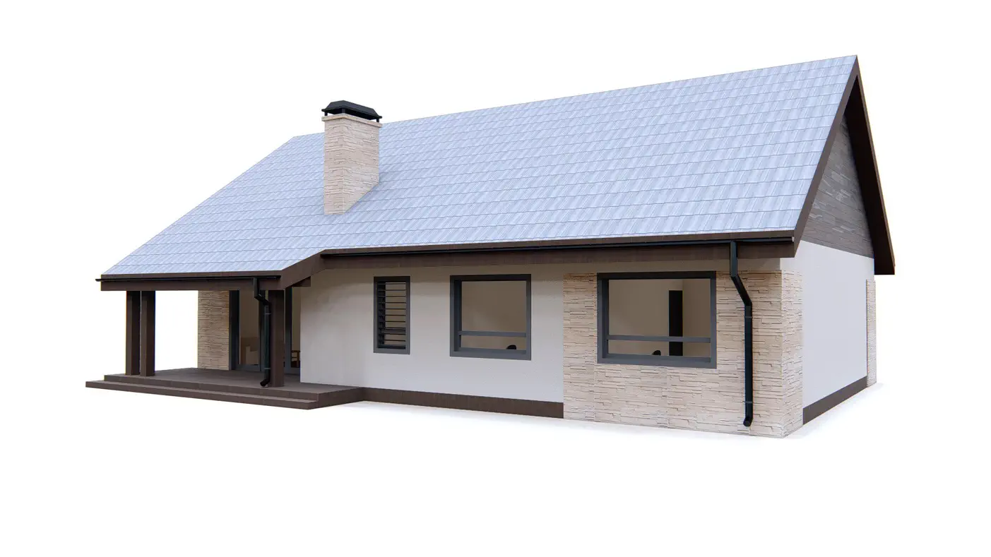 Mājas projekts  - Vienstāvu dzīvojamās mājas projekts - Z98