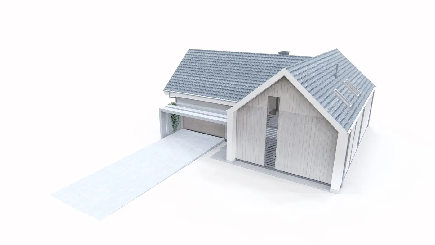 Mājas projekts  - Modernas divstāvu mājas projekts - Z357