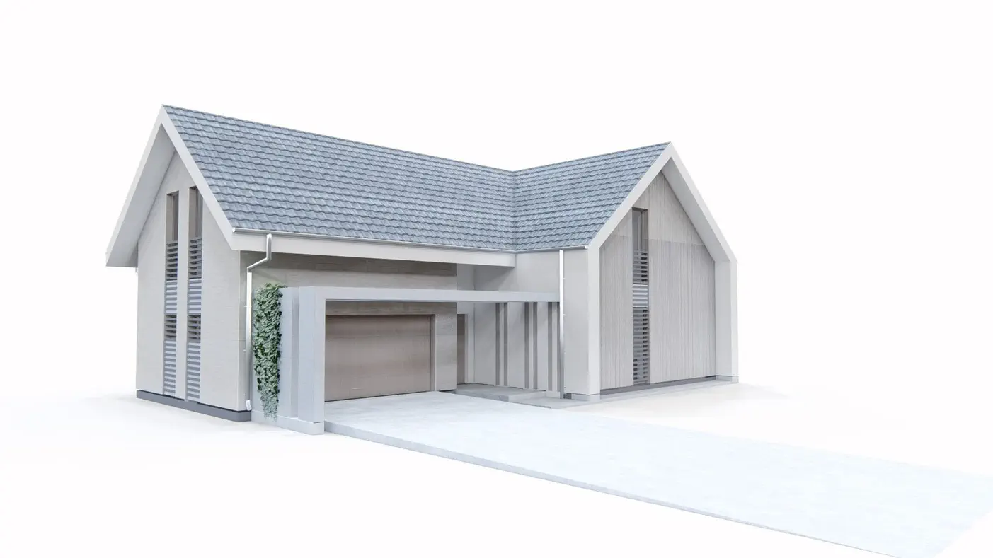 Mājas projekts  - Modernas divstāvu mājas projekts - Z357