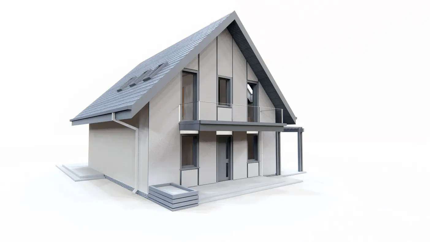 Mājas projekts  - Modernas divstāvu mājas projekts - Z440