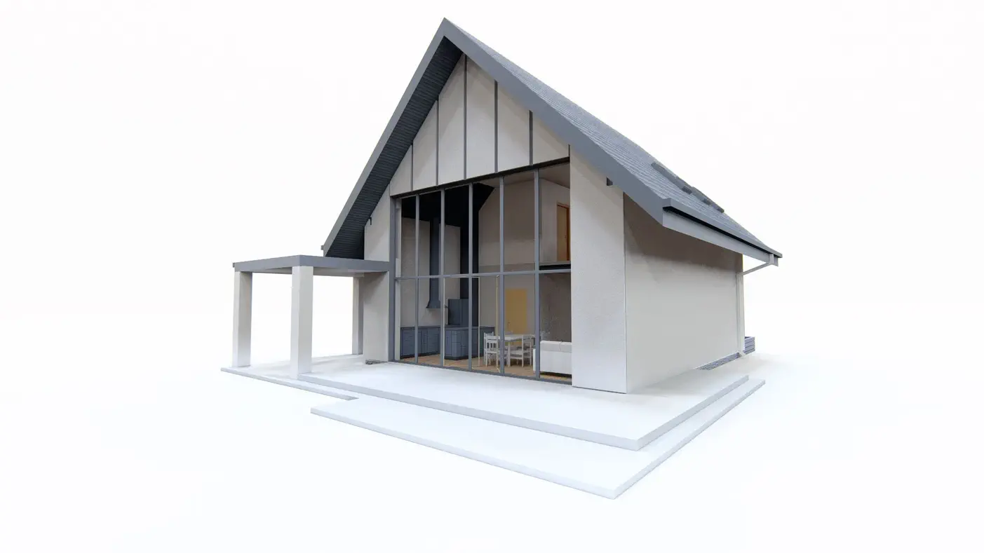 Mājas projekts  - Modernas divstāvu mājas projekts - Z440