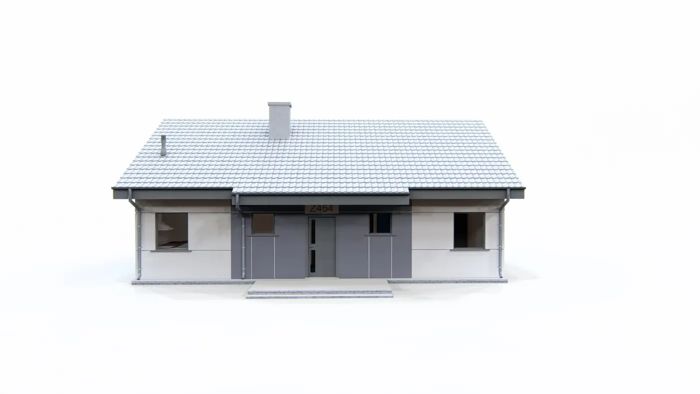 Gotowy projekt domu  - Dom z poddaszem z paneli prefabrykowanych.