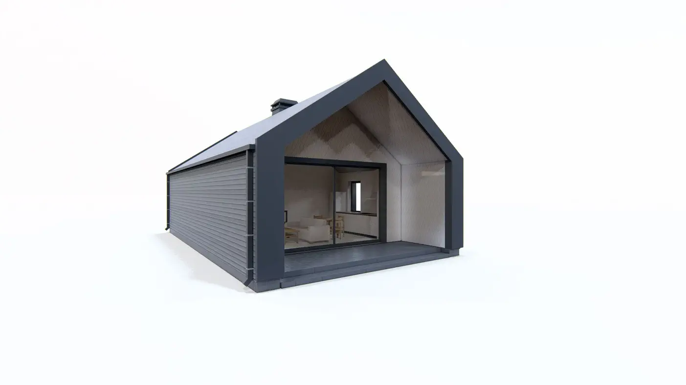 Mājas projekts  - Vienstāva mājas projekts - Z389