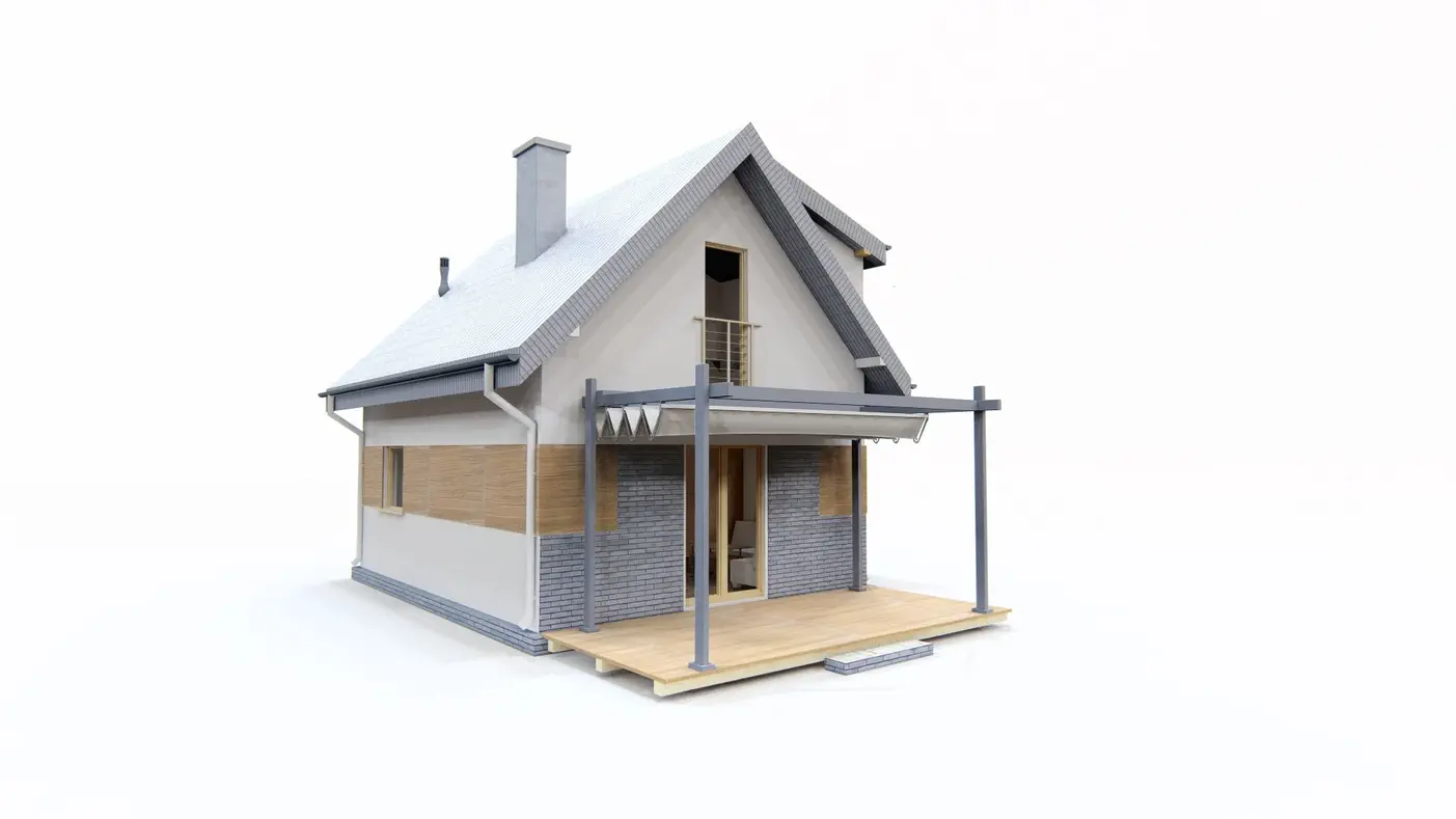 Mājas projekts  - Divstāvu mājas projekts - Z444