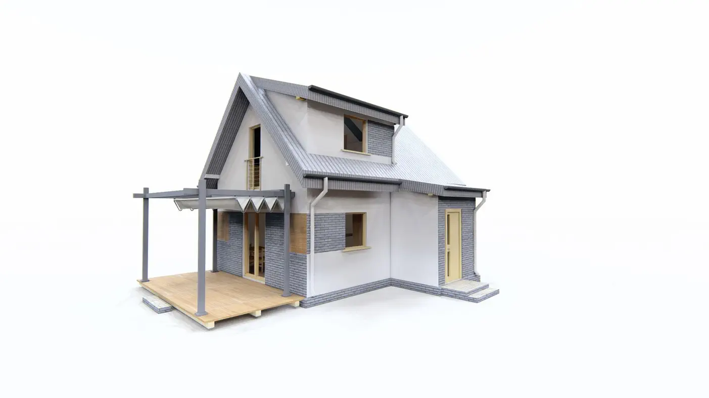 Mājas projekts  - Divstāvu mājas projekts - Z444