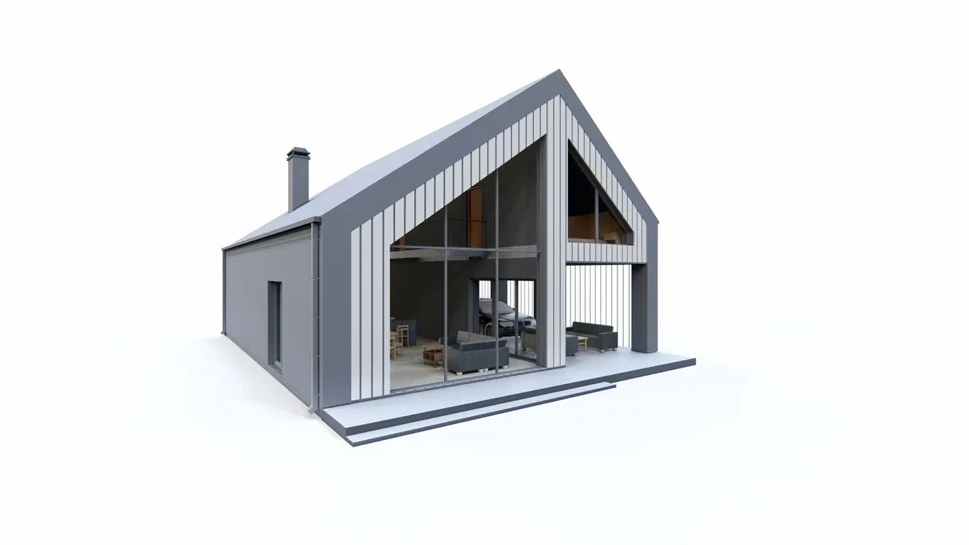 Mājas projekts  - Divstāvu mājas projekts - Z445