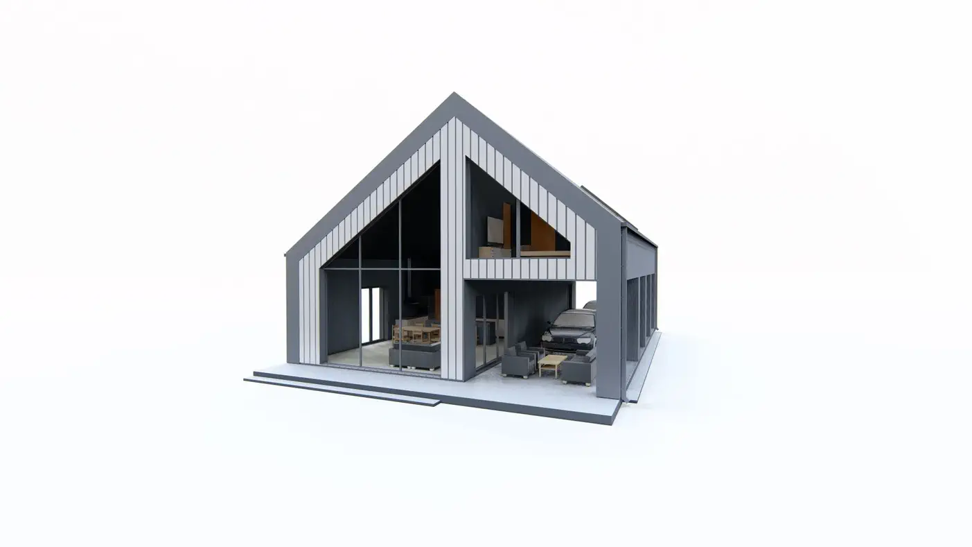 Mājas projekts  - Divstāvu mājas projekts - Z445