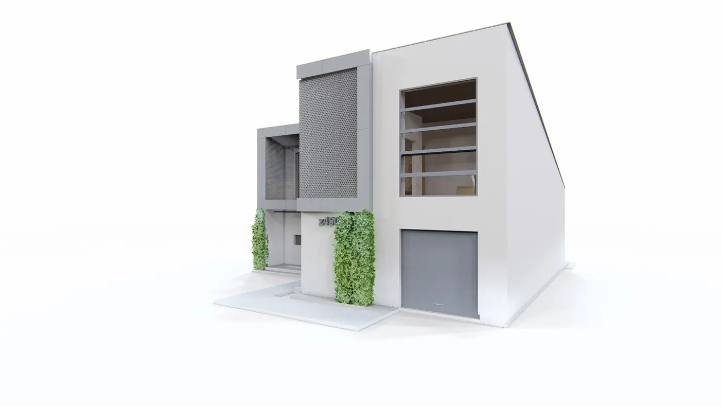 Mājas projekts  - Divstāvu mājas projekts ar garāžu - Z450