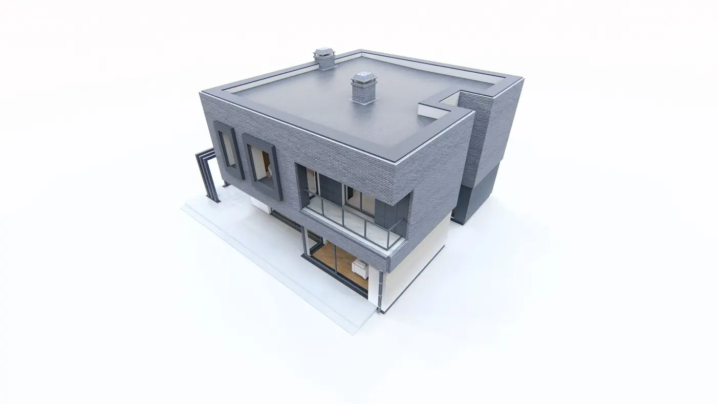 Mājas projekts  - Divstāvu mājas projekts - Zx255