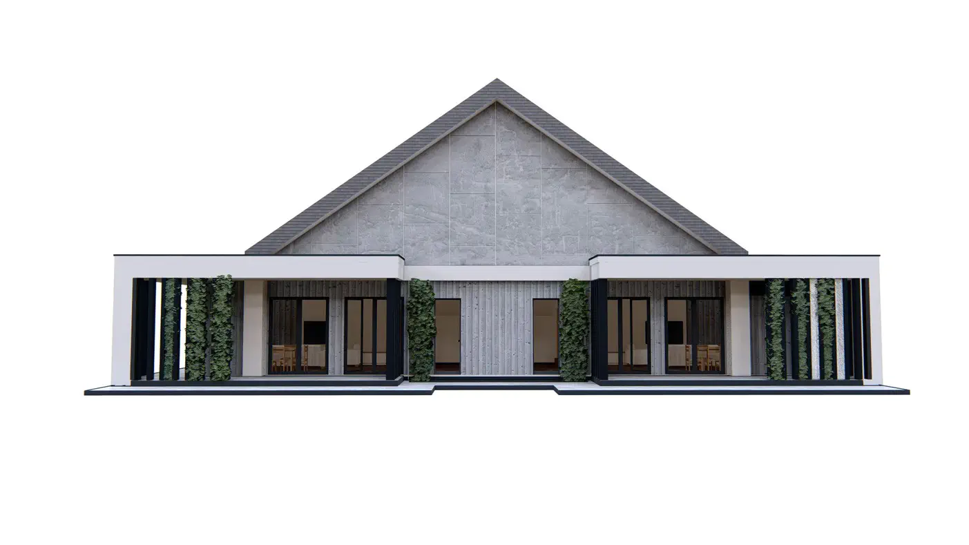 Mājas projekts  - Mūsdienīgs mājas projekts ar bēniņiem - Zb34