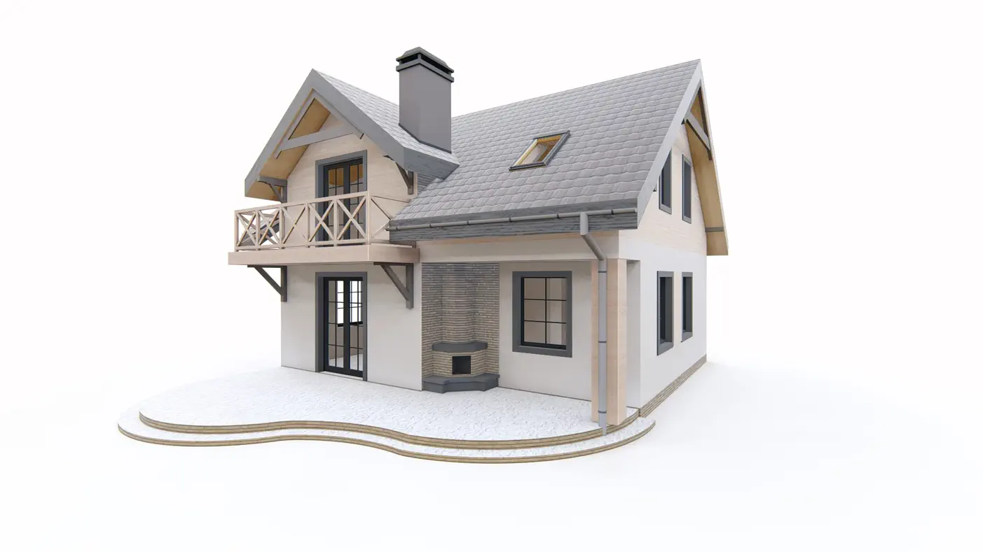 Z3 to wyjątkowy dom z kategorii projekty domów letniskowych Gotowy projekt domu - Niewielki dom z poddaszem użytkowym, zadaszonym wejściem i dachem dwuspadowym