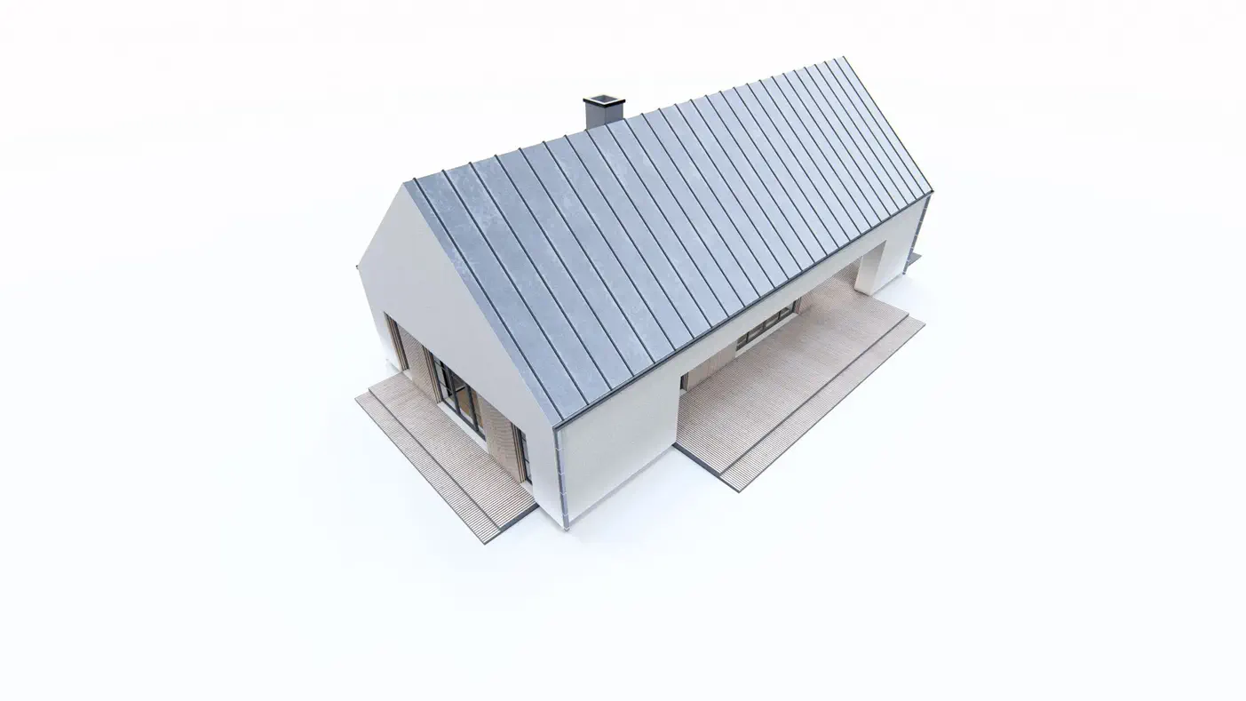 Mājas projekts  - Moderns vienstāvu mājas projekts  - Z472