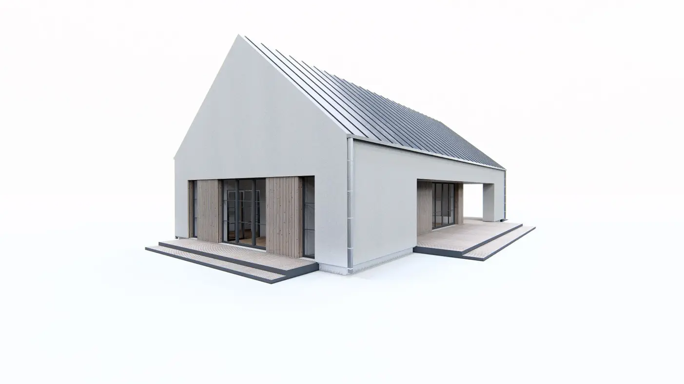 Mājas projekts  - Moderns vienstāvu mājas projekts  - Z472