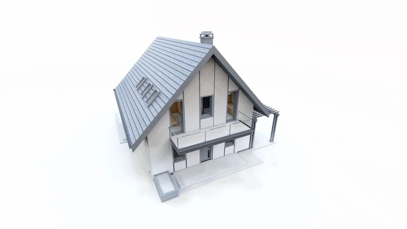 Namo projektas  - Namas su antresole