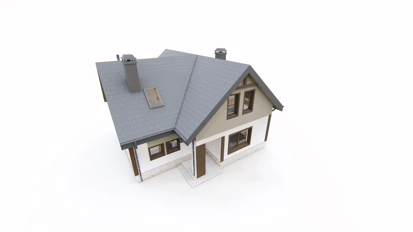 Gotowy projekt domu  - Funkcjonalny dom z poddaszem, kuchnią od ogrodu, opcją dodatkowego pokoju