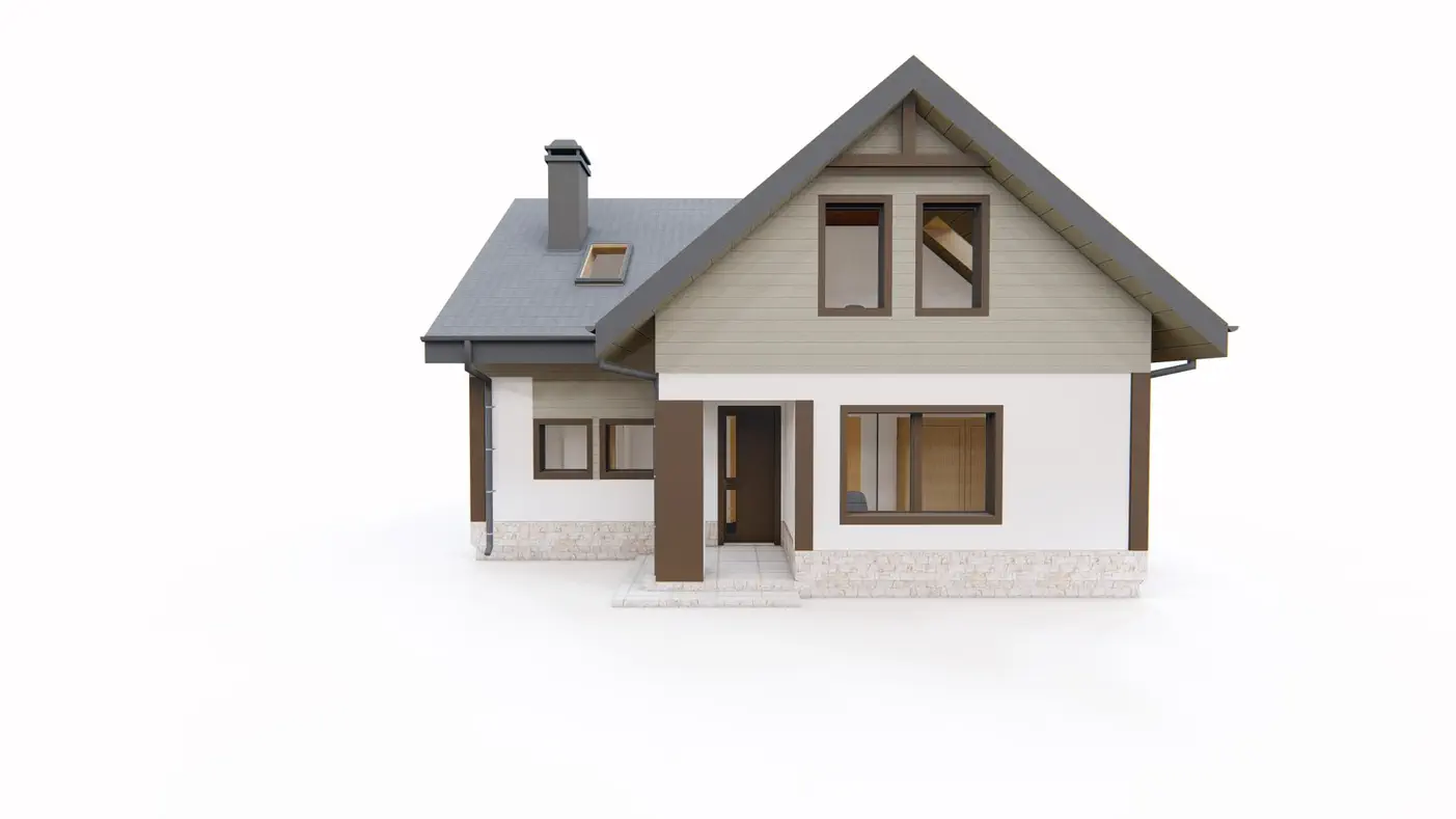 Gotowy projekt domu  - Funkcjonalny dom z poddaszem, kuchnią od ogrodu, opcją dodatkowego pokoju