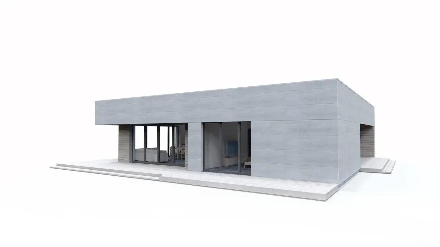 Mājas projekts - Mūsdienīga vienstāvu ģimenes māja - Zx176