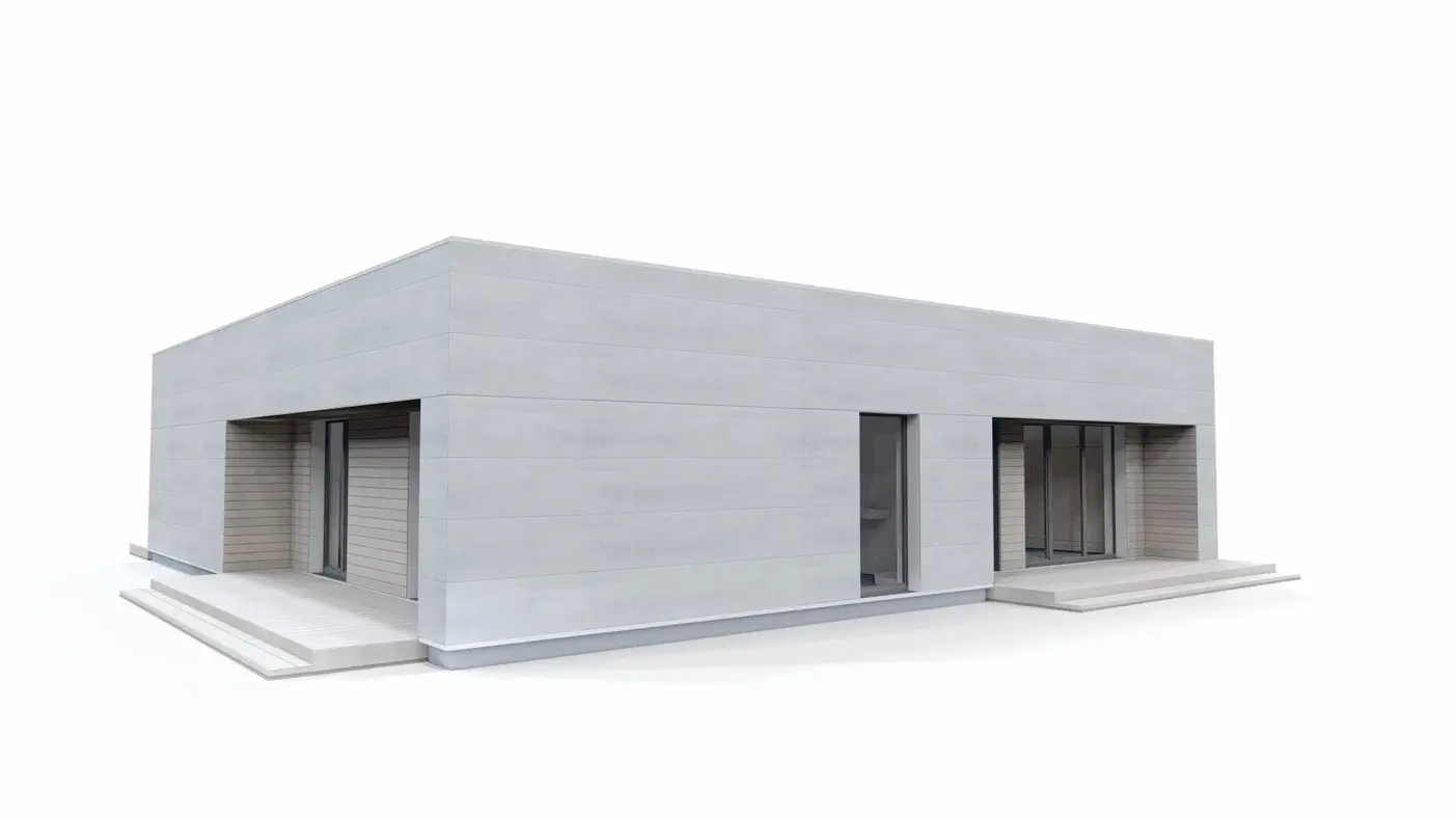 Mājas projekts - Mūsdienīga vienstāvu ģimenes māja - Zx176