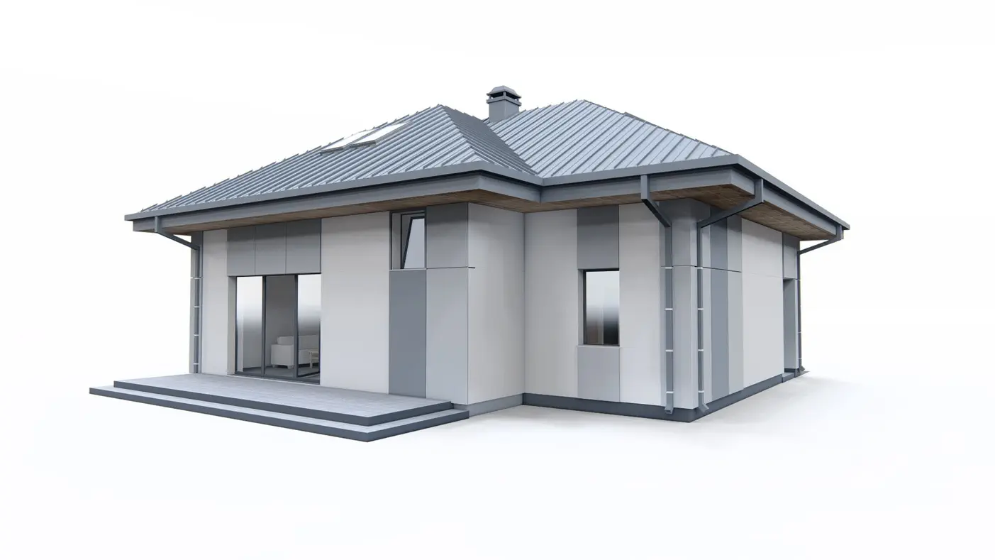 Mājas projekts - Klasiska stila vienstāvu ģimenes māja - Z482