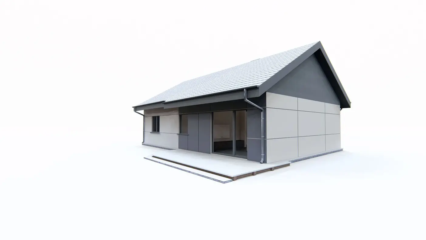 Mājas projekts - Gatavs vienstāvu mājas projekts - Z454 Real Green