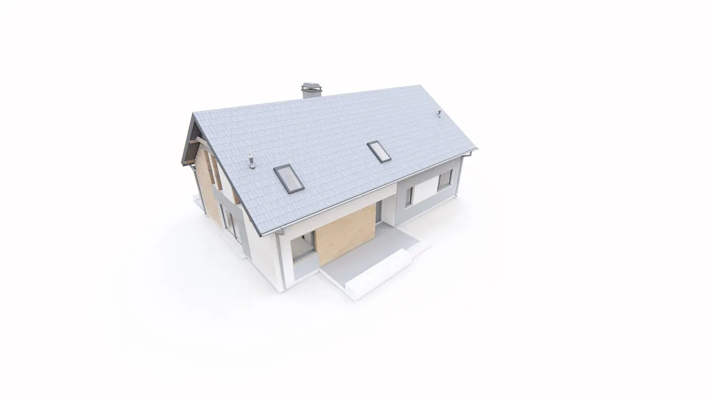 Home project  - Dom dwurodzinny z komfortowym mniejszym lokalem na parterze o powierzchni 58mkw.