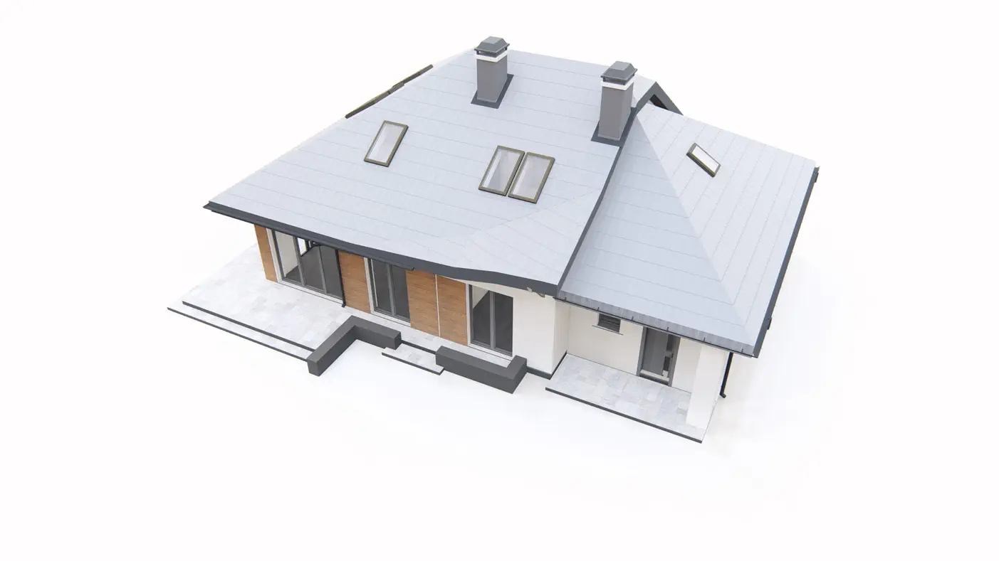 Gotowy projekt domu  - Nowoczesna wersja