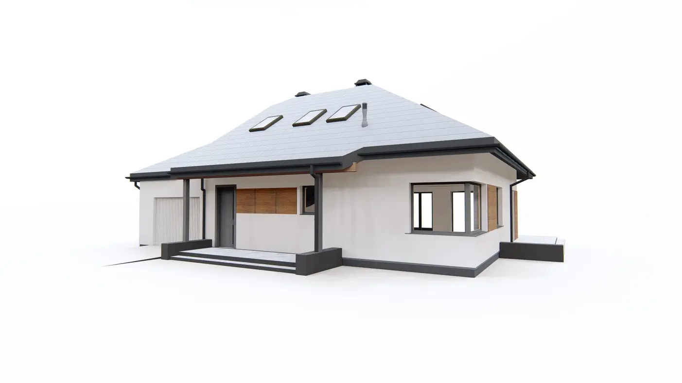 Gotowy projekt domu  - Nowoczesna wersja