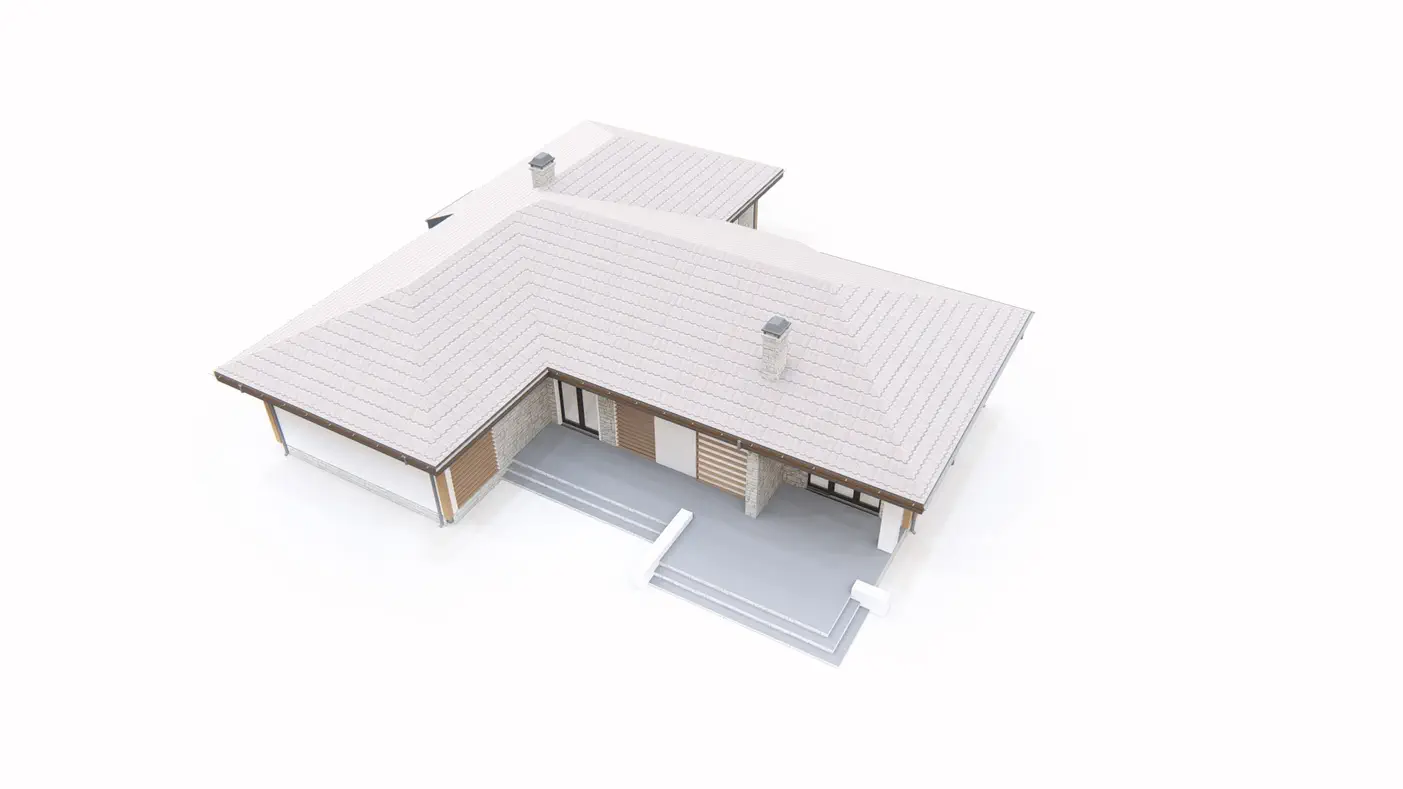 Z81 to wyjątkowy dom z kategorii projekty domów parterowych Gotowy projekt domu - Dom parterowy z trzema dużymi sypialniami, garażem oraz dużą strefą dzienną