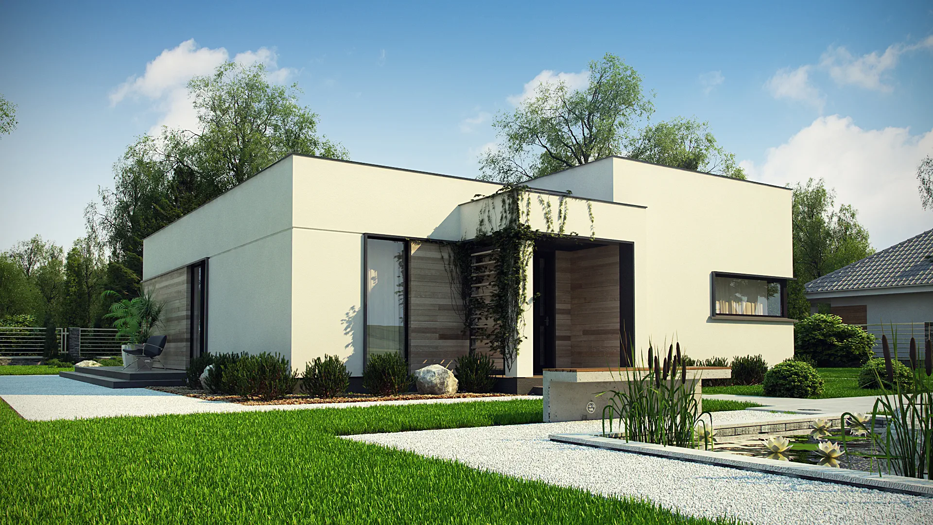 Projekt domu Zx138 D Wariant w technologii drewnianej.