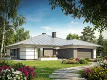 Z378 - Komfortowy dom parterowy z dużą strefą dzienną, 4 sypialniami i dużym garażem