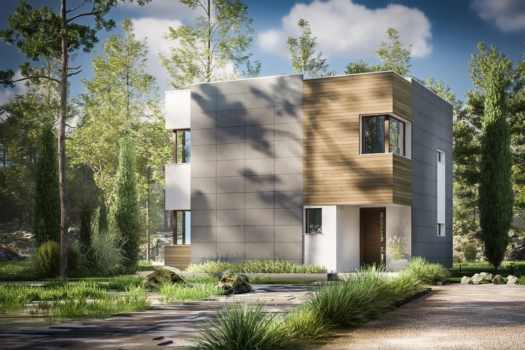 Projekt domu Zx51 Wygodny dom o prostej bryle i nowoczesnym stylu