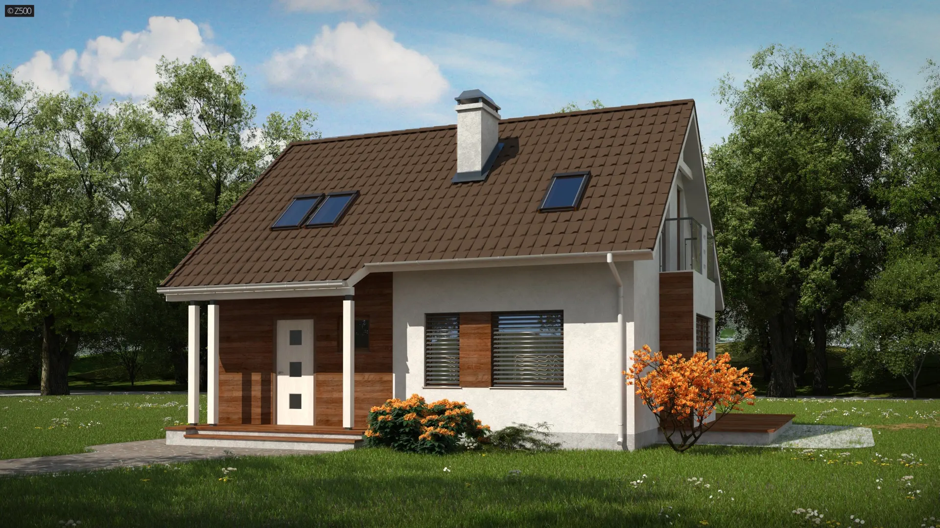 Projekt domu Z101 D h+