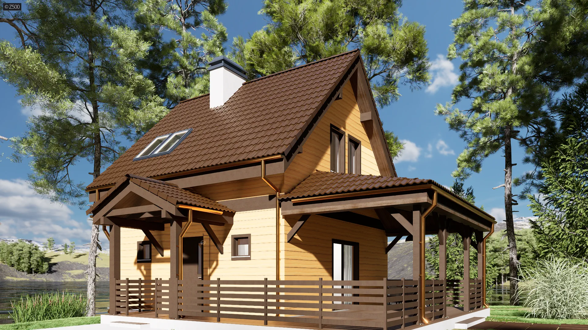 Projekt domu Z57 D h +