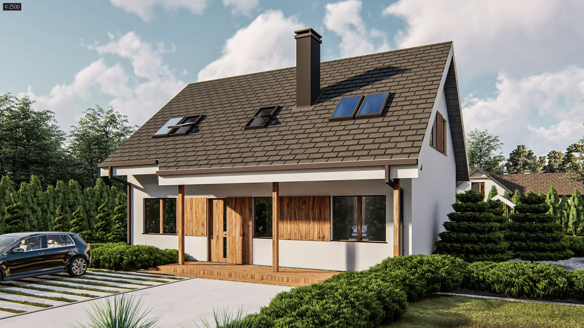 Projekt domu Z66 D zp