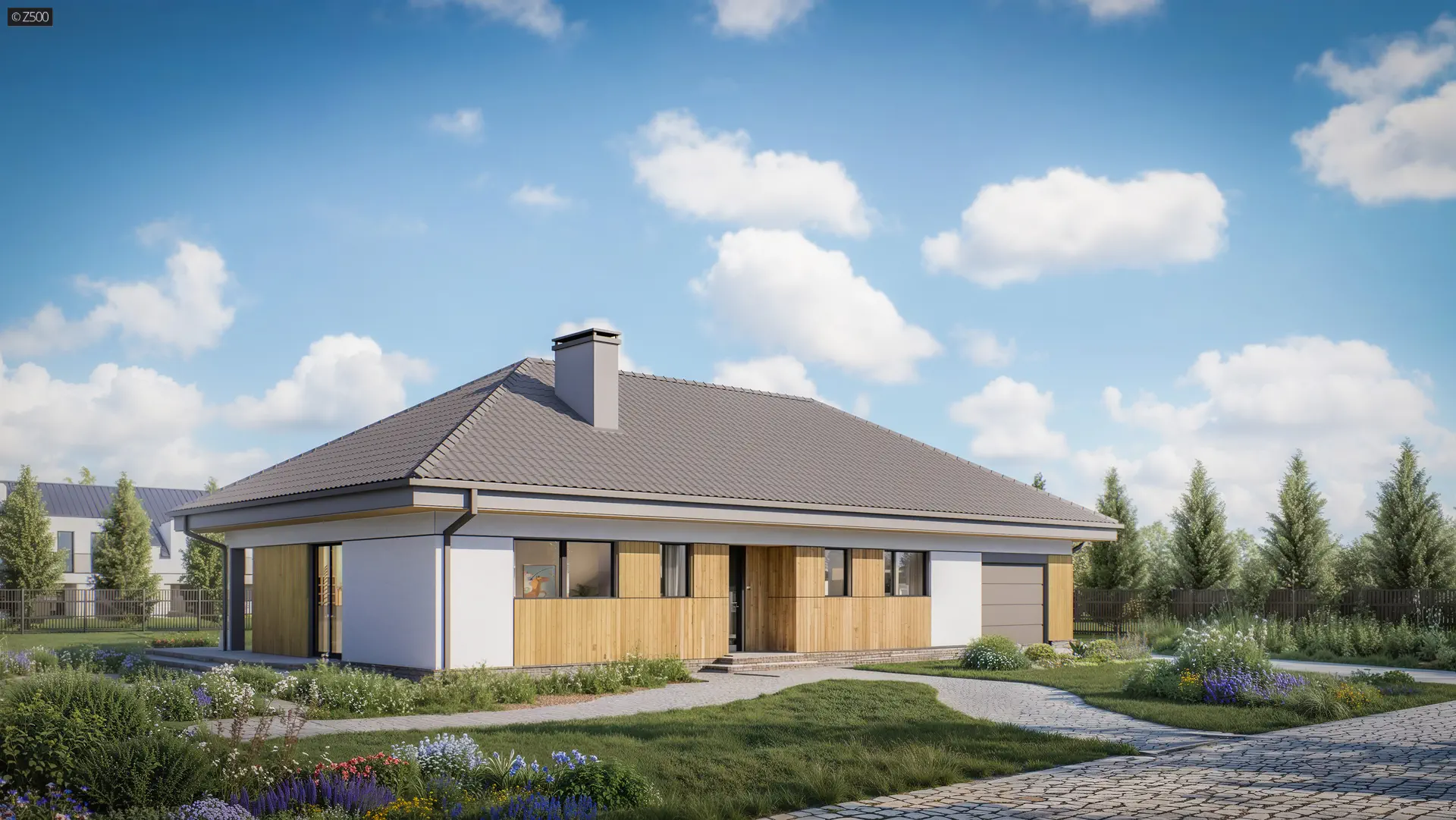 Projekt domu Z368 D GP + 30