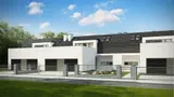 Gotowy projekt domu Zb17 - Projekt nowoczesnego domu dwulokalowego, z opcją łączenia segmentów szeregowo.